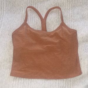 Peach beyond yoga cropped top